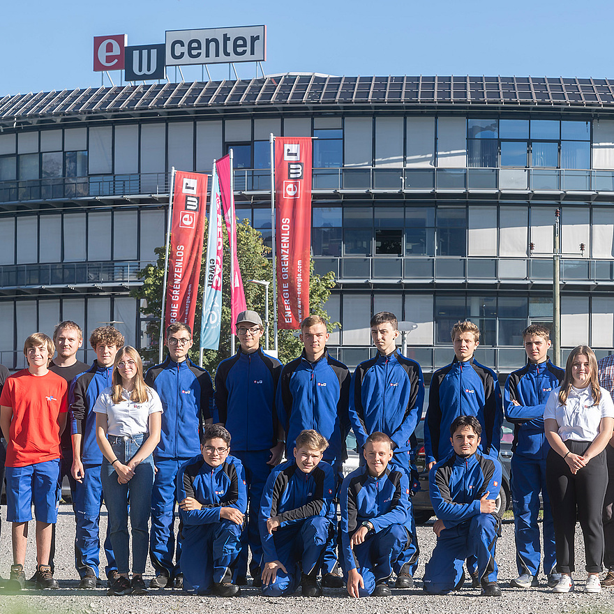 Gruppenfoto von Lehrlingen